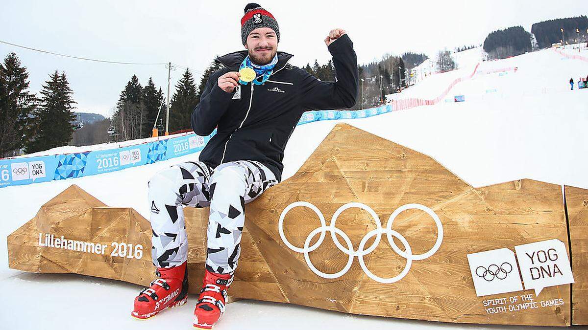 Gold (Slalom), Silber (Kombination) und Bronze (Super-G) holte Manuel Traninger  in Lillehammer 