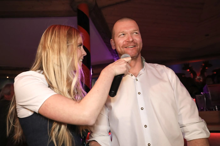 Ebenso testete Ex-Abfahrtsstar Klaus Kröll den Einkehrschwung am Hauser Kaibling.