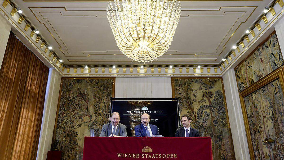 Staatsoperntrio Platzer, Meyer und Legris bei der Präsentation