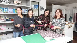 "Stoff & Chic"-Boutique-Eröffnung: Andrea Maier, Bianca Proberger, Karin Kruse und Iris Hebenstreit.