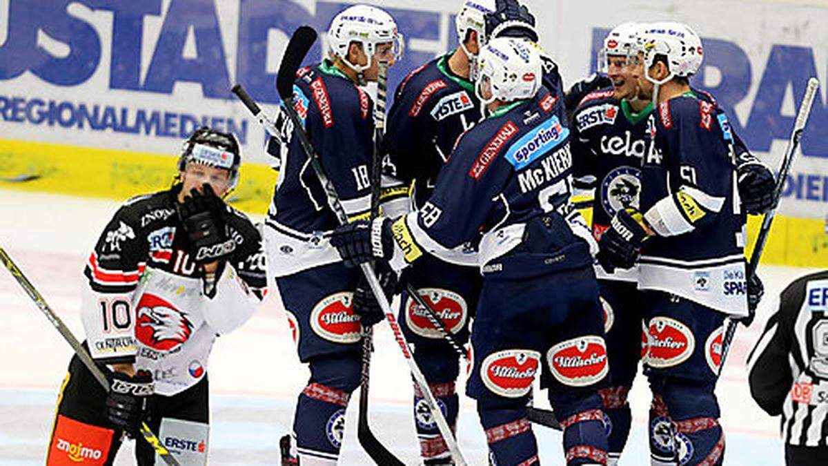 Jubel beim VSV über den 4:2-Sieg gegen Znaim