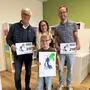 Gabriel Haselbacher mit seiner Siegerzeichnung
