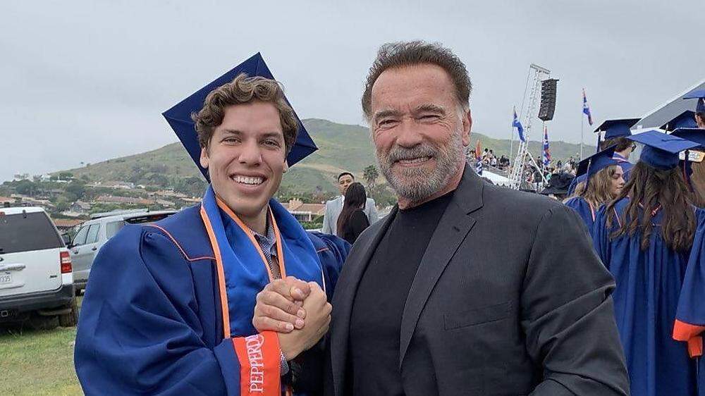 Stolz auf seinen Sohn Joseph Baena: Arnold Schwarzenegger
