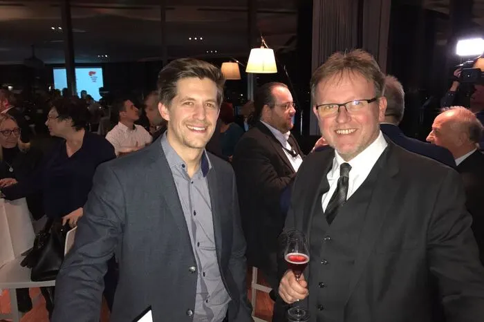 Florian Schneebauer (Luma Active), ebenfalls nominiert in der Kategorie "Wirtschaft" und Alex Mautner (nominiert als "Soziales Gewissen").