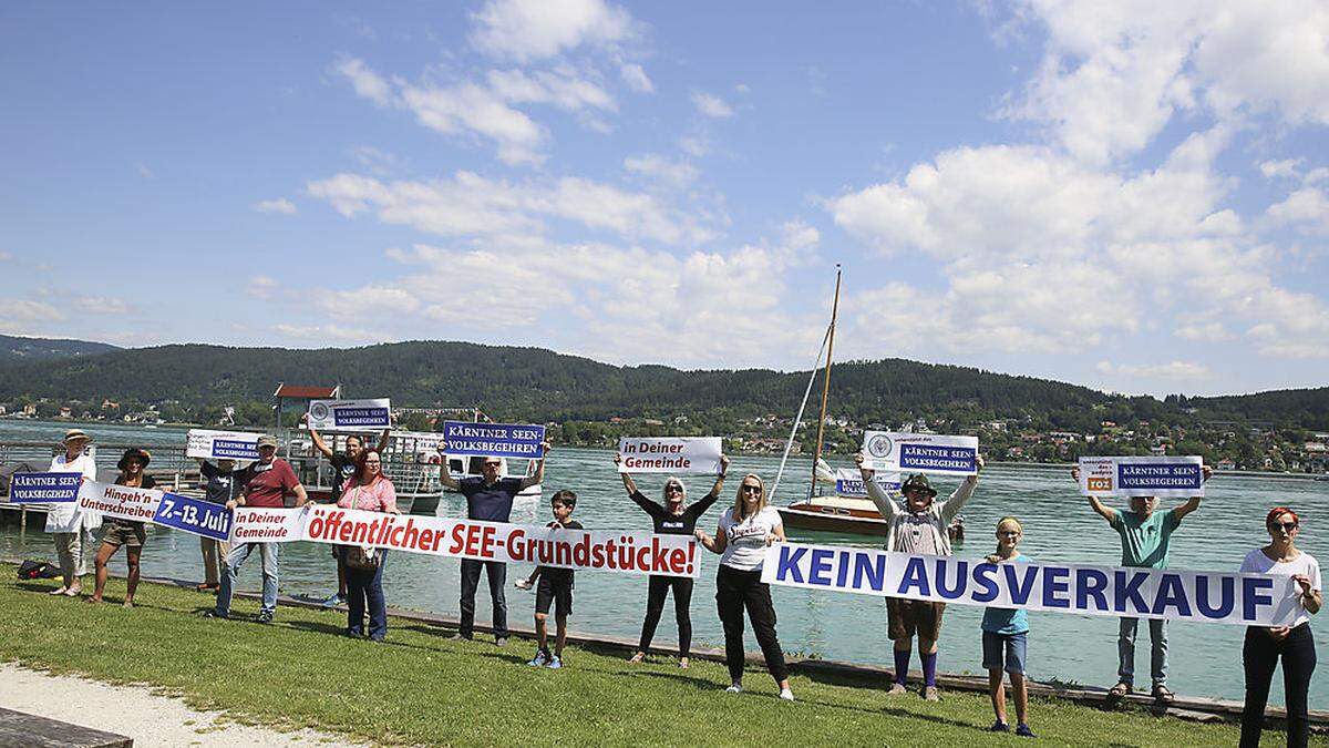 Beim Seenvolksbegehren wurden 11.717 Unterstützungserklärungen gesammelt