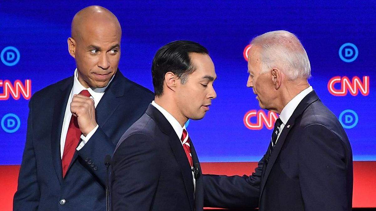 Cory Booker, Julian Castro, Joe Biden