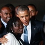 Obama mit Halbschwester Auma