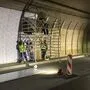 Vor einem halben Jahr wurde im Umfahrungstunnel die Wandverkleidung angebracht