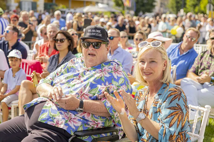 Auch Ottfried Fischer mit Frau Simone nahm an der Feier teil.