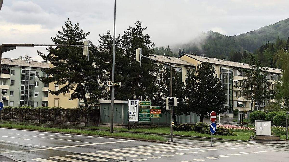 Die Kärntnerstraße in Leoben-Lerchenfeld ist eine stark befahrene Straße durch die Stadt