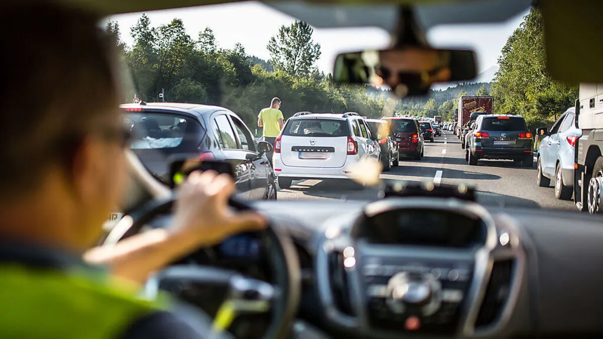 Massenkarambolage in Slowenien führte zu kilometerlangen Staus
