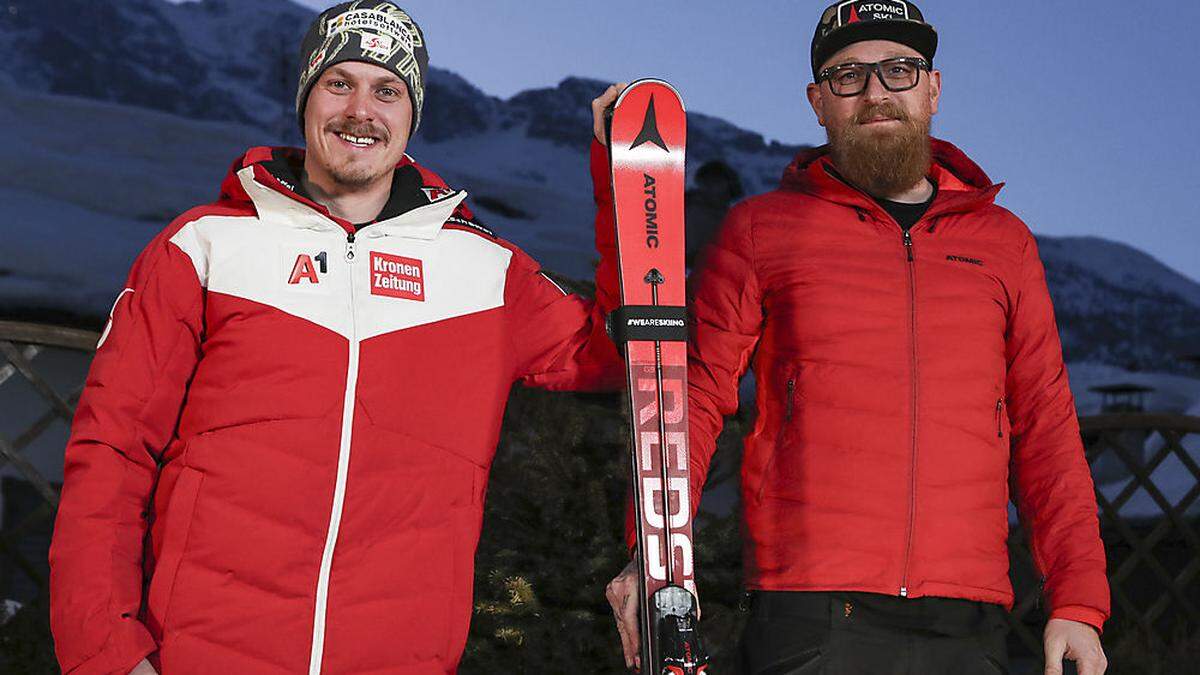 Manuel Feller mit Richard Weißenbacher