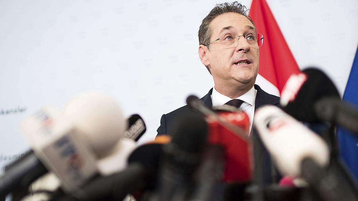 Ex-Vizekanzler Heinz-Christian Strache (FPÖ) bei seinem Rücktritt infolge der Ibiza-Affäre Mitte Mai.