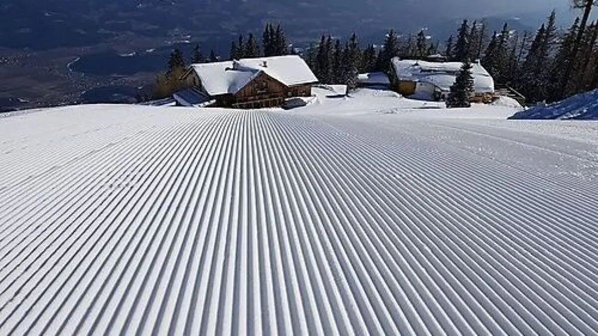Auf der Petzen liegt noch reichlich Schnee
