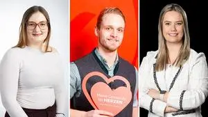 Denise Srienz, Niklas Riedl, und Eva-Maria Gratzer sind als junge Gemeinderäte im Bezirk Bruck-Mürzzuschlag aktiv