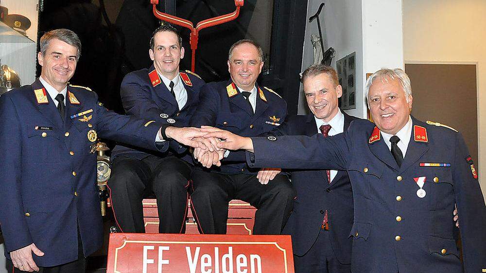 Von links: Libert Pekoll, Thomas Kotz, Manfred Brugger, Ferdinand Vouk und Harald Teppan