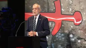 Van der Bellen bei der Eröffnung der 77. Bregenzer Festspiele.