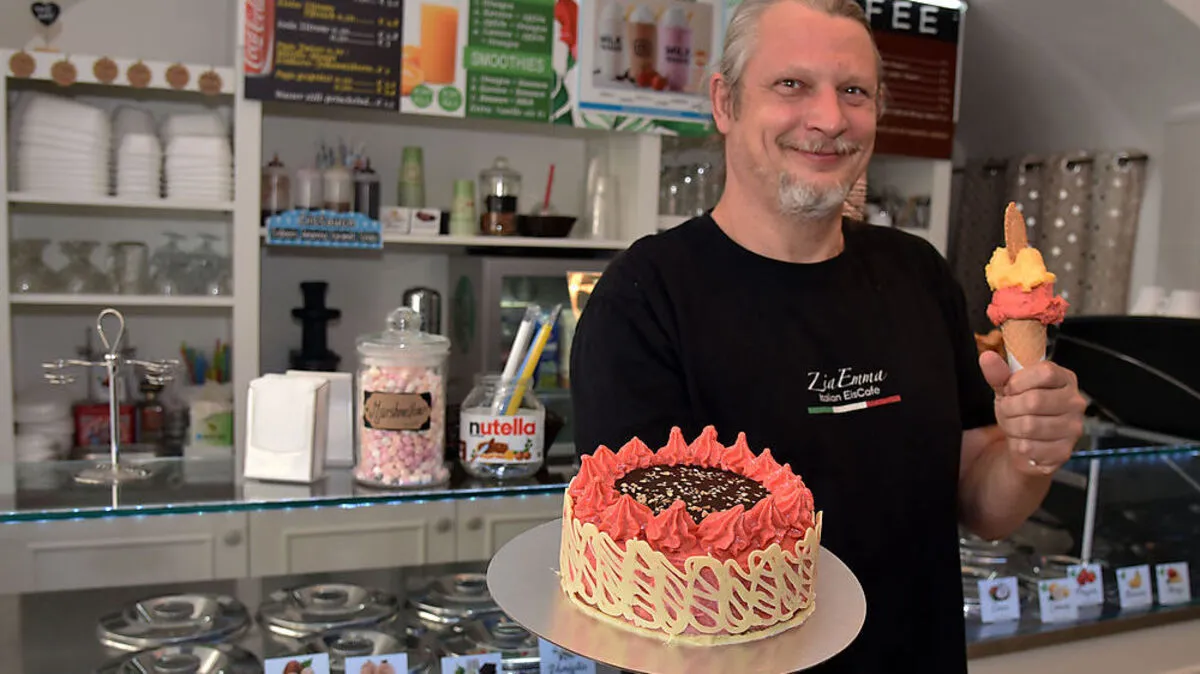 Sirio Geraca, Inhaber der Eisdiele Zia Emma