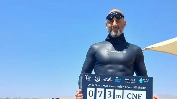 Eugen Göttling tauchte mit nur einem Atemzug auf 73 Meter Tiefe