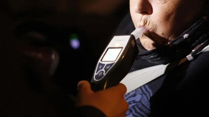 Die Polizei führte einen Alkomat-Test durch