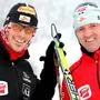 GEPA-1712096040 - RAMSAU AM DACHSTEIN,AUSTRIA,17.DEZ.09 - SKI NORDISCH, NORDISCHE KOMBINATION - FIS Weltcup Ramsau am Dachstein, Vorberichte. Bild zeigt Felix Gottwald und Trainer Guenther Chromecek (AUT). Foto: GEPA pictures/ Hans Simonlehner