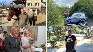 Im Jahr 2024 ist in der Südoststeiermark viel passiert, zahlreiche Beiträge der Regionalredaktion Feldbach bewegten die Leser: etwa die Suche nach der Liebe von Markus Lang (l.o.), die Hochzeit von Andrea Steinbrückner und Christian Gödl (l.u.) sowie die Zivilcourage von Herbert Gartner (r.o.) und Daniel Zelger