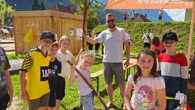 Der Eisenerzer Kindergemeinderat veranstaltete einen Spieletag im Generationenpark