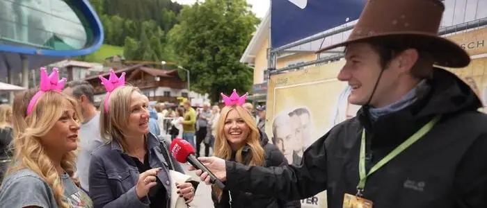 Sonderreporter Michael Großschädl traf auch drei „Kaiserinnen“ beim Summer Opening in Schladming