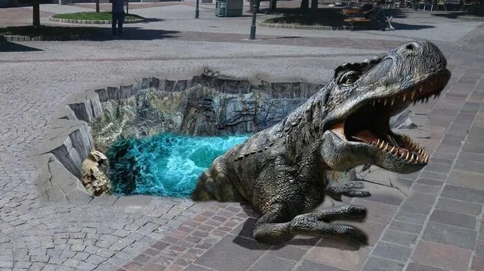 3D-Street-Art am Hauptplatz Fürstenfeld