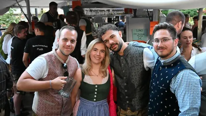 Beim Gasthof Wiegele wurde gefeiert