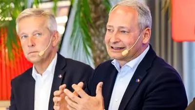 Andreas Schieder (hier bei der Kleine Zeitung-Diskussion) spricht im Podcast über Arbeitszeitverkürzung und das Thema Pflege. 