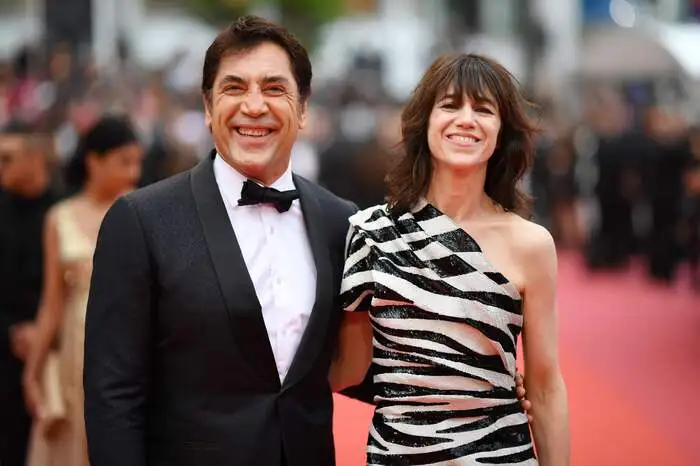 Der spanische Schauspieler Javier Bardem und seine französische Kollegin Charlotte Gainsbourg. Die beiden haben die Filmfestspiele eröffnet.