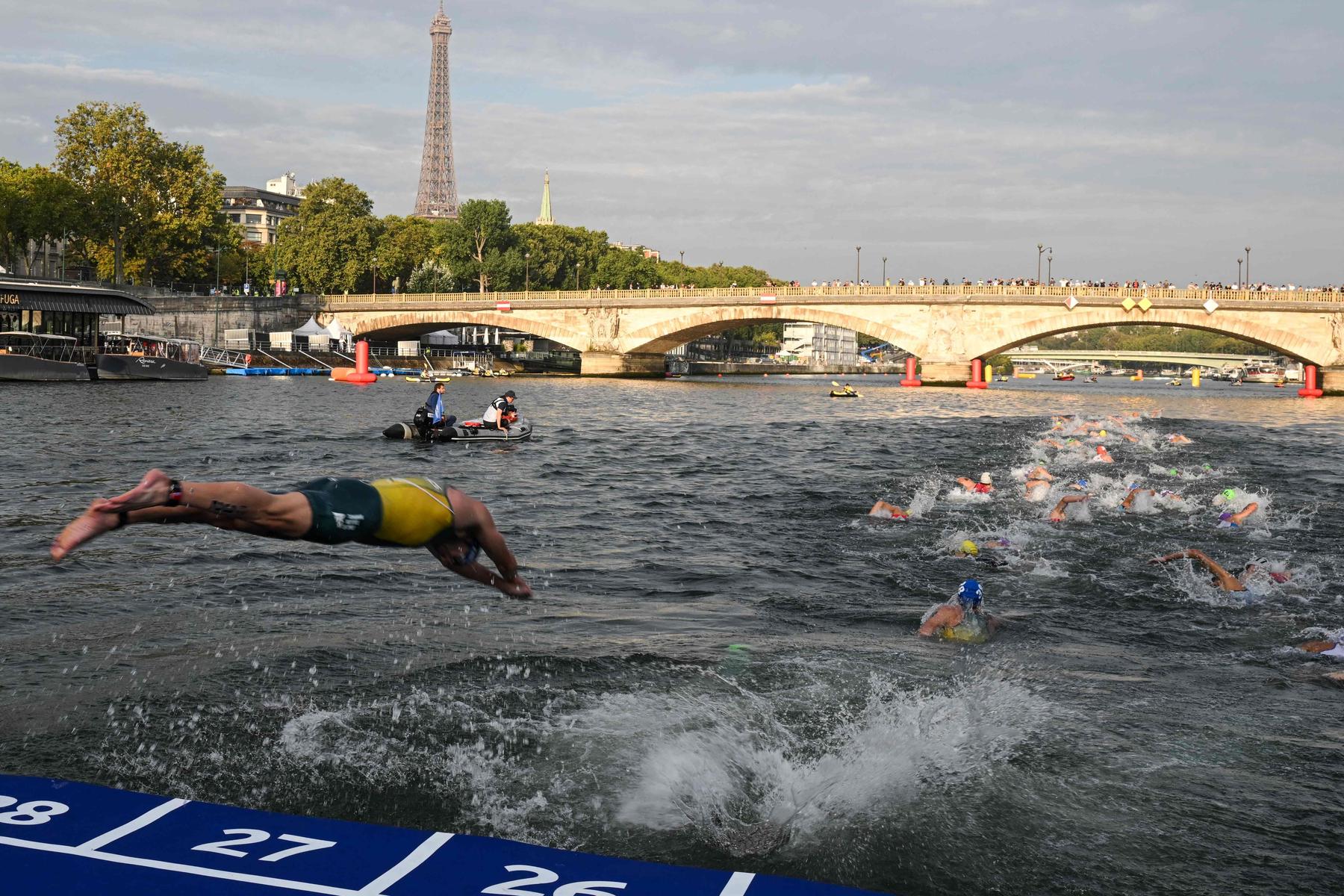 Olympische Spiele | Schlechte Wasserqualität: Triathlon-Schwimmtraining in der Seine abgesagt