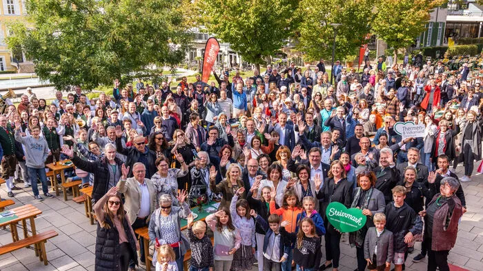 Aus allen Bundesländern kamen am Sonntag Gratulanten angereist, um in Bad Gleichenberg den Titel "Schönster Hauptplatz der Steiermark" zu feiern