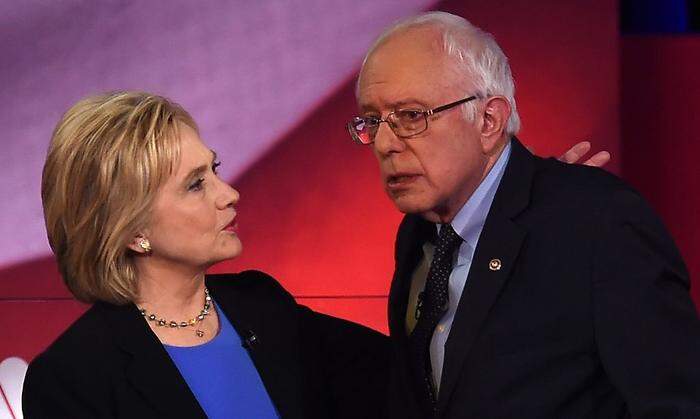 Hillary Clinton und Bernie Sanders