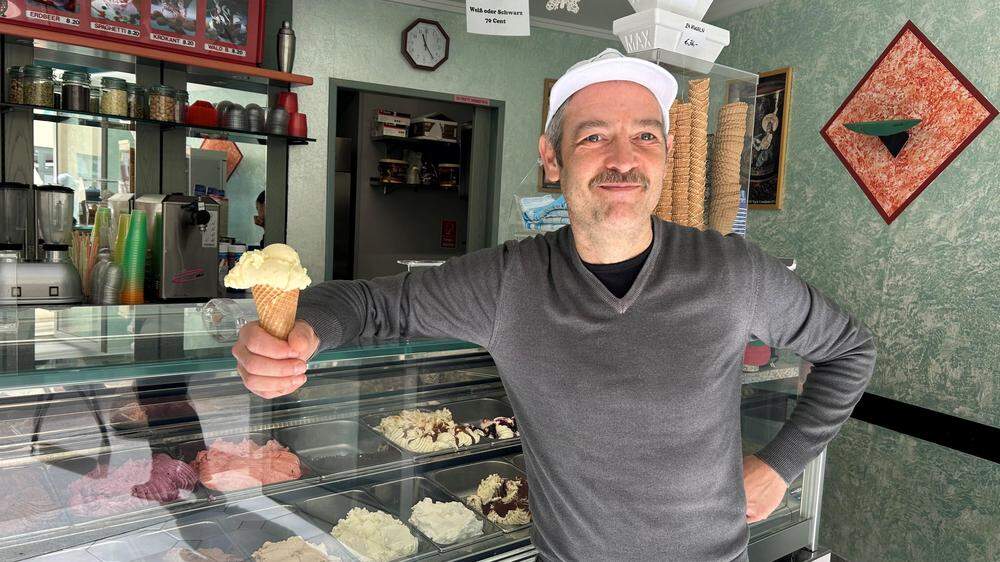 Federico Bortolot versorgt Leoben seit 25 Jahren mit selbstgemachtem Eis
