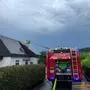 Der Blitz hatte den Dachstuhl des Einfamilienhauses in Köflach in Brand gesteckt
