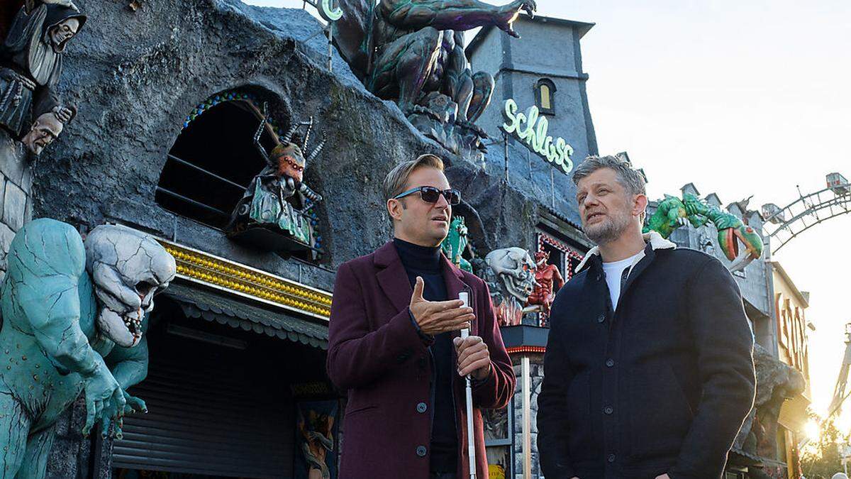 Philipp Hochmair und Andreas Guenther drehen im Prater