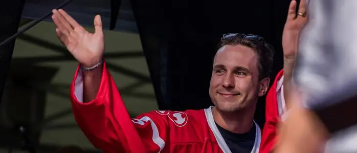KAC-Goalie Florian Vorauer ist allzeit bereit
