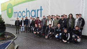 Im „Energieschiff“ der Firma Mochart in Köflach durften sich die 28 Jugendlichen der PTS den Installateursberuf einmal aus nächster Nähe anschauen