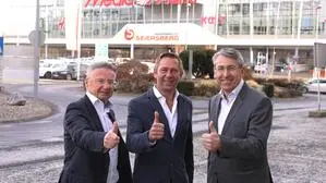 Christian Guzy (Eigentümer ShoppingCity Seiersberg), Martin Klein (Eigentümer ShoppingCity Seiersberg), Anton Cech (Geschäftsführer ShoppingCity Seiersberg)