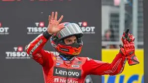 Marc Marquez kommt aus dem Jubeln nicht heraus