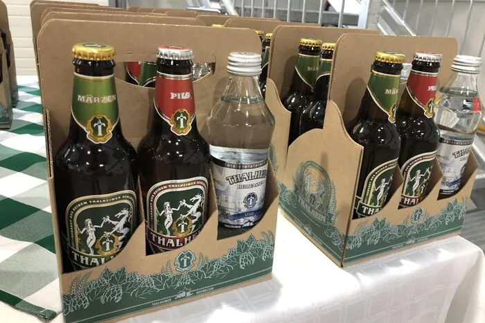 Sechs Limonaden, zwei Biere, ein Radler und natürliches Heilwasser sind am Markt