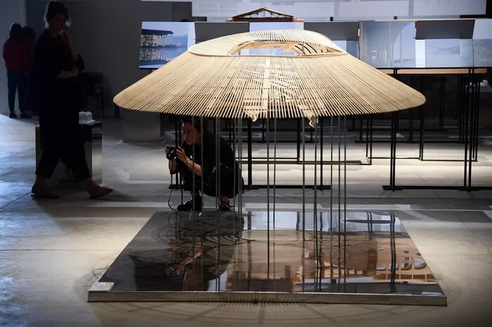 Der chinesische Pavillon widmet sich dem Thema "Building a Future Countryside".
