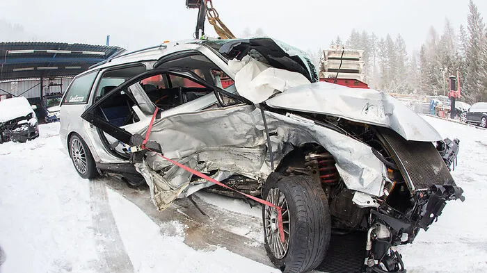 Das Unfall-Wrack