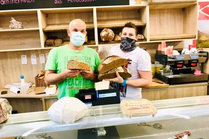 Die Bäckerei Selitsch verkauft ihre rodukte in der Markthalle