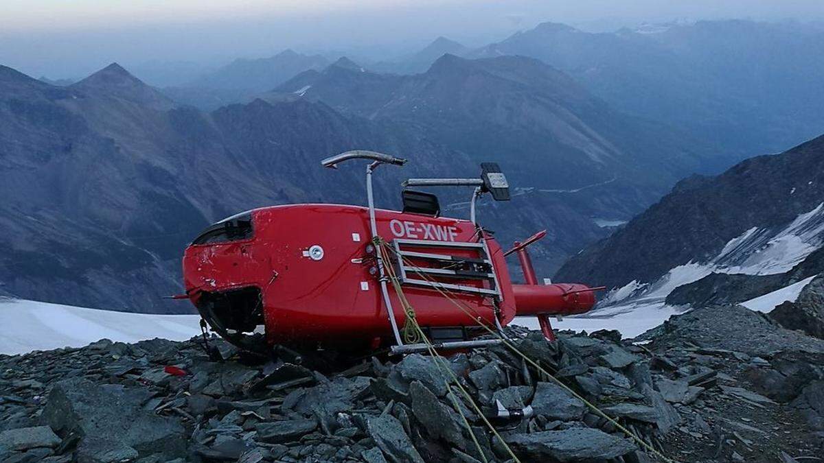 Der Hubschrauber ist &quot;glücklich gefallen&quot;