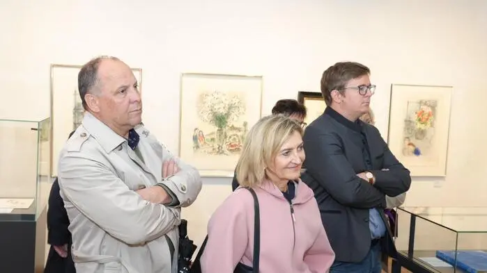 Andreas Nestler, Anette Lang und Valentin Schuster ließen sich von Marc Chagalls Werken inspirieren