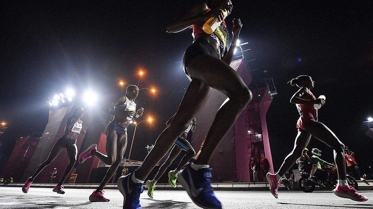 Die Läuferinnen waren in der Nacht von Freitag auf Samstag extremen Bedingungen ausgesetzt