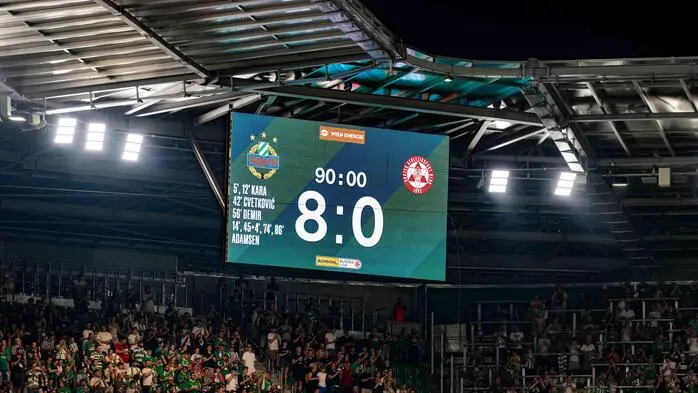 Der GAK schlitterte beim SK Rapid in ein Debakel